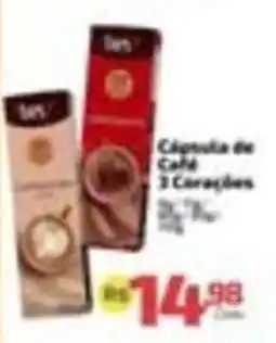 Supermercado Jacomar Cápsula de Café 3 Corações oferta