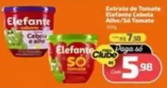 Extrato de Tomate Elefante Cebola Alho / Só Tomate
