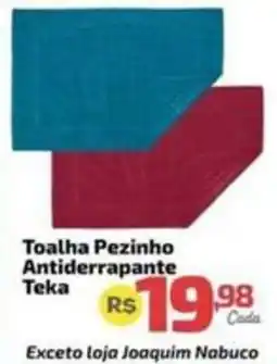 Supermercado Jacomar Toalha pezinho antiderrapante teka oferta
