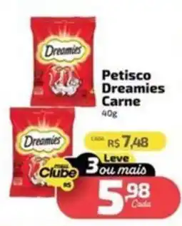 Supermercado Jacomar Petisco dreamies carne oferta