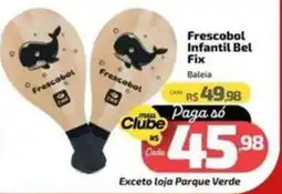 Supermercado Jacomar Frescobol Infantil Bel Fix Baleia oferta