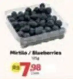 Supermercado Jacomar Mirtílo / Blueberries oferta