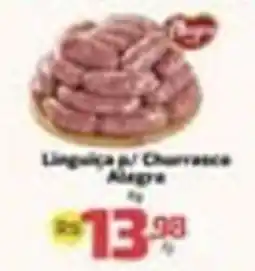Supermercado Jacomar Linguiça p/ Churrasco Alegre oferta