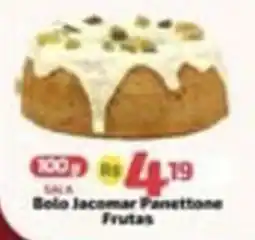Supermercado Jacomar Bolo Jacomar Panettone Frutas oferta
