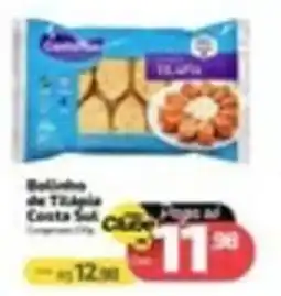 Supermercado Jacomar bolinho de tilia costa sul oferta