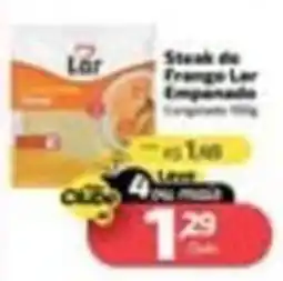 Supermercado Jacomar Steak de Frango Lar Empanado oferta