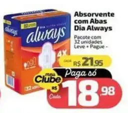 Supermercado Jacomar Absorvente com Abas Dia Always oferta