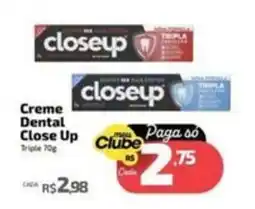 Supermercado Jacomar Creme Dental Close Up Triple oferta