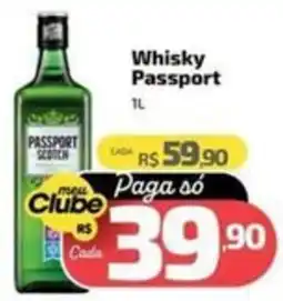 Supermercado Jacomar Whisky Passport oferta