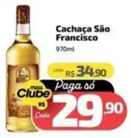 Supermercado Jacomar Cachaça São Francisco oferta
