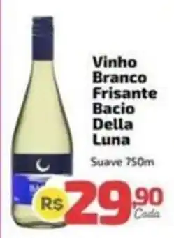 Supermercado Jacomar Vinho Branco Frisante Bacio Della Luna oferta