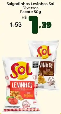 Unicompra Salgadinhos levinhos sol diversos oferta
