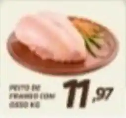 Chimar Supermercados Peito de frango com osso kg oferta