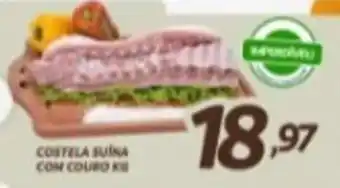 Costela suína com couro kg