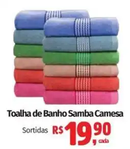 Mix Mateus Toalha de Banho Samba Camesa oferta