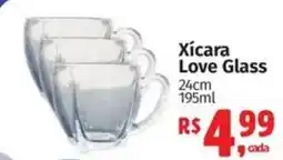Mix Mateus Xícara love glass oferta