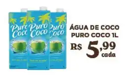Bahamas Supermercados Água de coco puro coco oferta