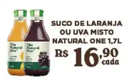 Bahamas Supermercados suco de laranja ou uva misto natural one oferta