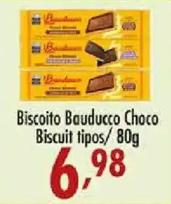 Confiança Supermercados Biscoito Bauducco Choco Biscuit tipos oferta