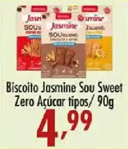 Biscoito jasmine sou sweet zero açúcar