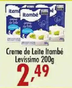 Confiança Supermercados Creme de Leite Itambé Levíssimo oferta