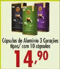 Confiança Supermercados Cápsulas de Alumínio 3 Corações oferta