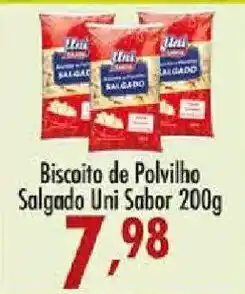 Confiança Supermercados Biscoito de Polvilho Salgado Uni Sabor oferta