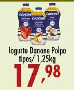 Confiança Supermercados logurte danone polpa oferta