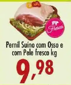 Confiança Supermercados Pernil Suíno com Osso e com Pele fresco oferta