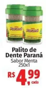 Mix Mateus Palito de Dente Paraná Sabor Menta oferta