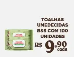 Bahamas Supermercados toalhas umedecidas b&s oferta