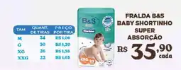 Bahamas Supermercados Fralda b&s baby shortinho super absorção oferta