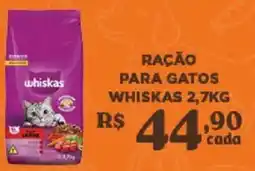 Bahamas Supermercados Ração para gatos whiskas oferta