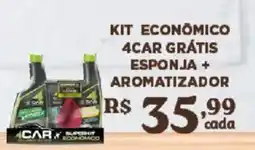 Bahamas Supermercados kit econômico 4car grátis esponja + aromatizador oferta
