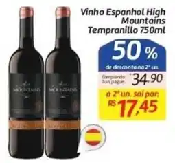 Comper Vinho Espanhol High Mountains Tempranillo oferta