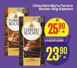 Comper Chocolate Barra Ferrero Rocher 90g Sabores oferta