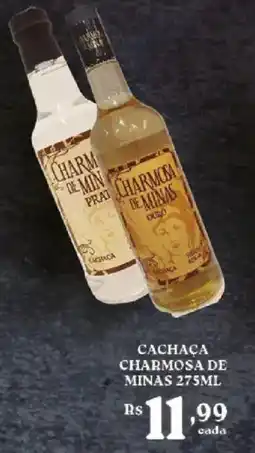 Bahamas Supermercados Cachaça Charmosa de Minas oferta