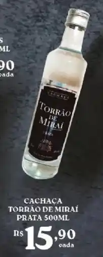 Bahamas Supermercados Cachaça torrão de miraí prata oferta