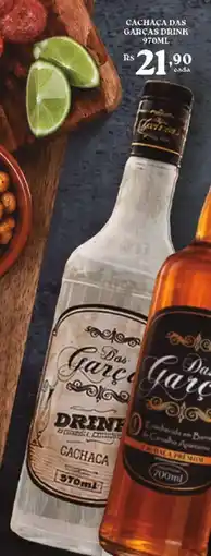 Bahamas Supermercados Cachaça das garças drink oferta