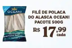 Bahamas Supermercados Filé de polaca do alasca oceani oferta