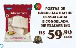 Bahamas Supermercados Postas de bacalhau saithe dessalgada e congelada oferta