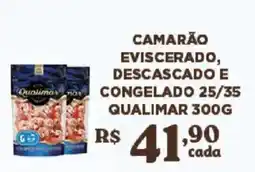 Bahamas Supermercados Camarão eviscerado, descascado e congelado 25/35 qualimar oferta