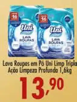 Confiança Supermercados Lava Roupas em Pó Uni Limp Tripla oferta