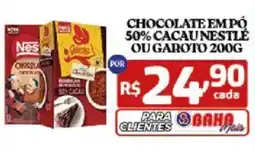 Bahamas Supermercados Chocolate em pó 50% cacao nestlé ou garoto oferta