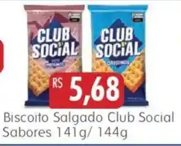 Epa Biscoito salgado club social sabores oferta