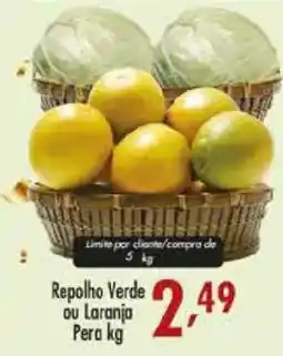 Confiança Supermercados Repolho Verde ou Laranja Pera oferta