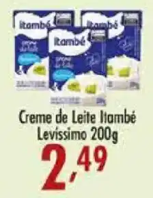 Confiança Supermercados Creme de Leite Itambé Levissimo oferta
