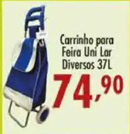 Confiança Supermercados Carrinho para Feira Uni Lar Diversos oferta