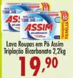 Confiança Supermercados Lava Roupas em Pó Assim Triplaçãobicarbonato oferta