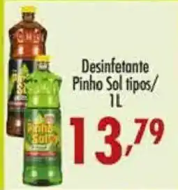 Confiança Supermercados Desinfetante Pinho Sol tipos oferta